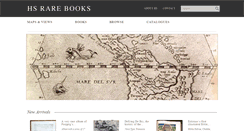 Desktop Screenshot of hsrarebooks.com